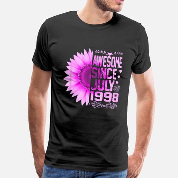 awesome since july 1998 sunflower 22nd birthday t shirt men customized cotton plus size 3xl crazy funny spring novelty shirt
awesome since july 1998 sunflower 22nd birthday t shirt men customized cotton plus size 3xl crazy funny spring novelty shirt