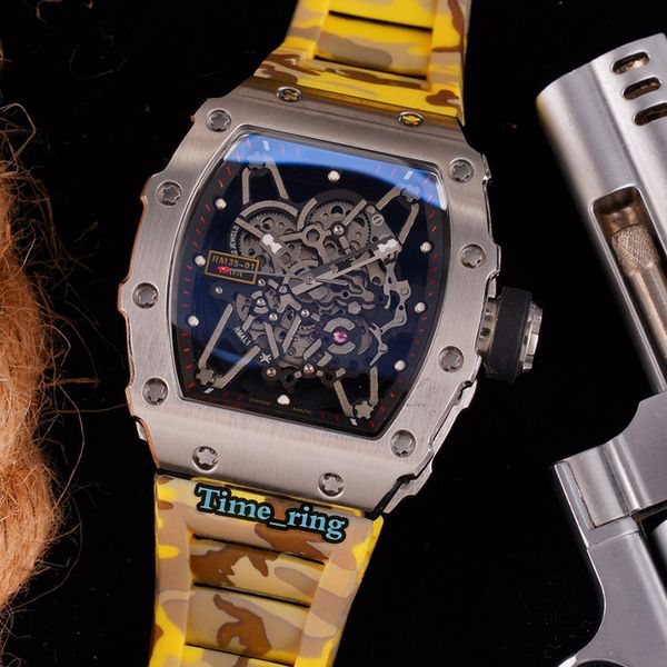 edition rm 35-02 skeleton dial silver steel case japan miyota automatic movement rm 35-02 mens watch color rubber strap sport watches, Slivery;brown
edition rm 35-02 skeleton dial silver steel case japan miyota automatic movement rm 35-02 mens watch color rubber strap sport watches, Slivery;brown