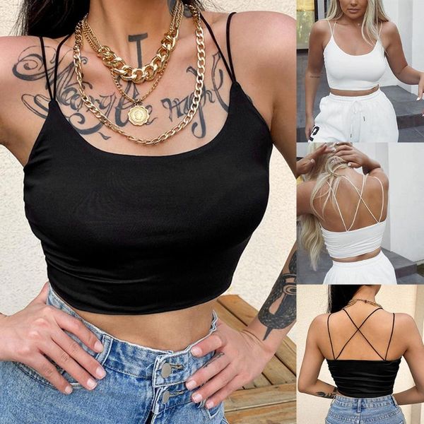 womens crop slim solid tank vest off shoulder halter blouse t-shirt camis tank female summer fashion clothes, White
womens crop slim solid tank vest off shoulder halter blouse t-shirt camis tank female summer fashion clothes, White