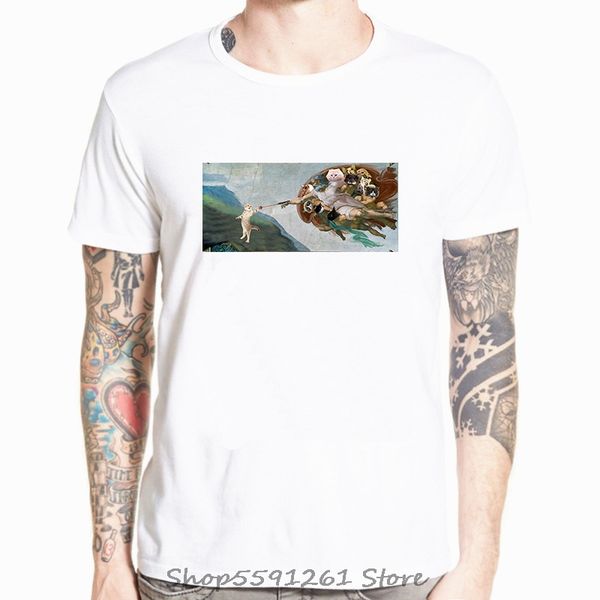 summer new casual fashion big size cartoon art spoof fun tees print short-sleeved michelangel cute cat loose casual t shirt
summer new casual fashion big size cartoon art spoof fun tees print short-sleeved michelangel cute cat loose casual t shirt