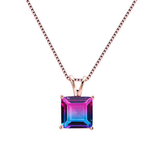 blue purple gradient zircon square pendant rainbow stone necklaces for women vintage fashion jewelry rose gold chain necklace, Silver
blue purple gradient zircon square pendant rainbow stone necklaces for women vintage fashion jewelry rose gold chain necklace, Silver
