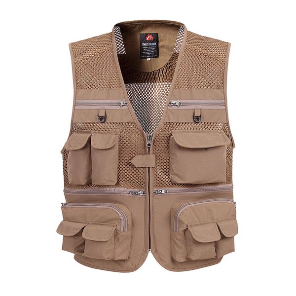 men large size xl-5xl tactical vest casual vest male multi-pocket fashion waistcoats grid breathable fishing, White;black
men large size xl-5xl tactical vest casual vest male multi-pocket fashion waistcoats grid breathable fishing, White;black