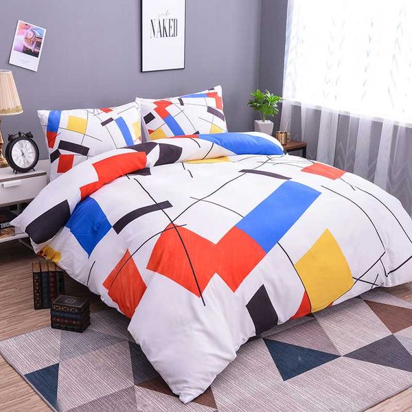 home textile bedding 3d printing multicolor irregular geometric checkered fashion charm pillow quilt cover set
home textile bedding 3d printing multicolor irregular geometric checkered fashion charm pillow quilt cover set