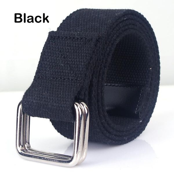 korean 2020 new outdoor leisure extended men's and women's belts multi-color canvas double buckle belt jeans accessories, Black;brown 
korean 2020 new outdoor leisure extended men's and women's belts multi-color canvas double buckle belt jeans accessories, Black;brown