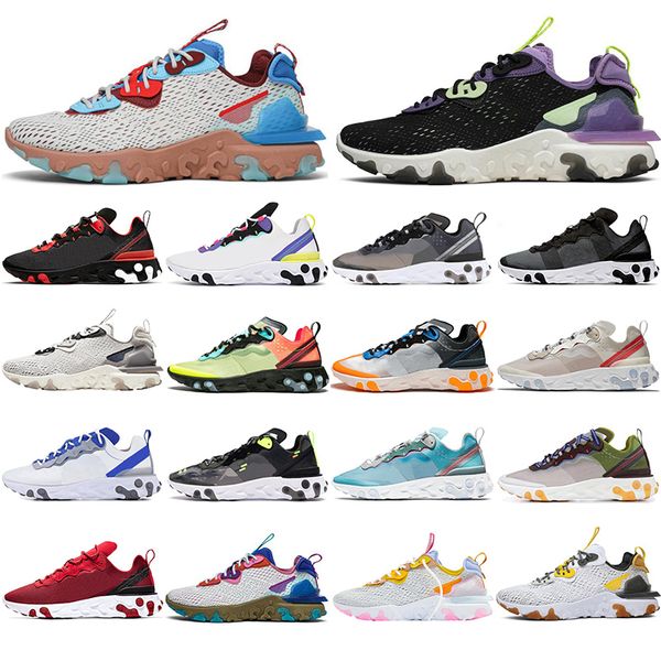 2020 wholesale react element 87 55 men women running shoes triple black iridescent tour yellow gravity purple mens trainers sports sneakers
2020 wholesale react element 87 55 men women running shoes triple black iridescent tour yellow gravity purple mens trainers sports sneakers