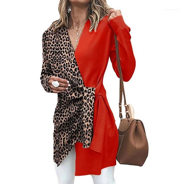 clothes spring womens designer blouses contrast color leopard printed v neck female woman designer luxury, White
clothes spring womens designer blouses contrast color leopard printed v neck female woman designer luxury, White
