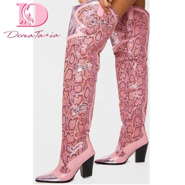 doratasia big size 35-43 new ladies over the knee boots pointed toe thick high heels thigh high boots women print shoes woman, Black
doratasia big size 35-43 new ladies over the knee boots pointed toe thick high heels thigh high boots women print shoes woman, Black