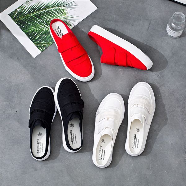 2020 new women canvas shoes for summer female canvas slingbacks slip on hook loop solid colors students casual shoes size 35-40, Black
2020 new women canvas shoes for summer female canvas slingbacks slip on hook loop solid colors students casual shoes size 35-40, Black