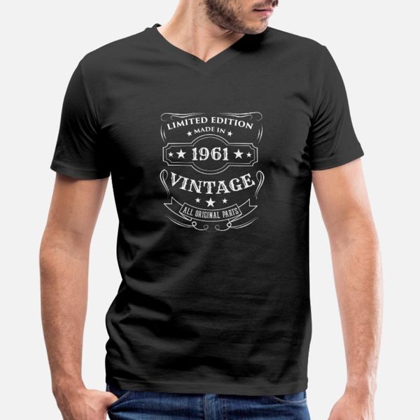 limited edition made in 1961 vintage birthday gift t shirt men designing cotton s-3xl fit gift basic summer cool shirt, White;black
limited edition made in 1961 vintage birthday gift t shirt men designing cotton s-3xl fit gift basic summer cool shirt, White;black