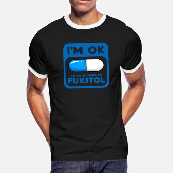 i'm ok i'm on 500 mg of fukitol t shirt men design tee shirt s-3xl male interesting breathable summer cool shirt
i'm ok i'm on 500 mg of fukitol t shirt men design tee shirt s-3xl male interesting breathable summer cool shirt