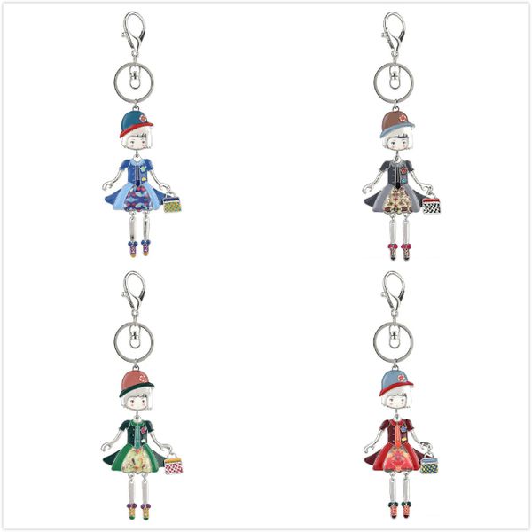 keyring of cute doll car bag pendant keychain women's girl key chains ring fashion jewelry accessories gift for women, Slivery;golden
keyring of cute doll car bag pendant keychain women's girl key chains ring fashion jewelry accessories gift for women, Slivery;golden