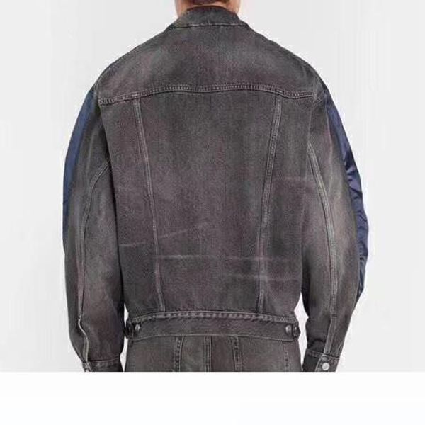 18aw long-sleeved baseball uniform zipper jacket coat silk stitching wash denim men and women fashion warm jacket hfbyjk156, Black;brown
18aw long-sleeved baseball uniform zipper jacket coat silk stitching wash denim men and women fashion warm jacket hfbyjk156, Black;brown