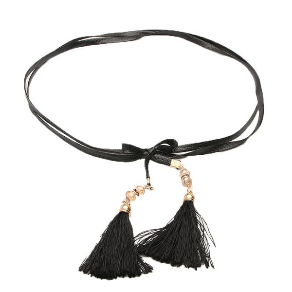 ladies designers tassel fine belt for women dress accessories 2020 new pearl knotted narrow belt female chain cinto, Black;brown
ladies designers tassel fine belt for women dress accessories 2020 new pearl knotted narrow belt female chain cinto, Black;brown