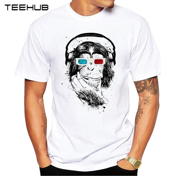 teehub new arrival 2019 men's funny music monkey with 3d glasses printed t-shirt short sleeve hipster cool
teehub new arrival 2019 men's funny music monkey with 3d glasses printed t-shirt short sleeve hipster cool
