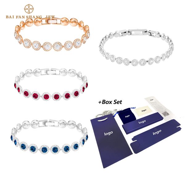 2020 fashion jewelry swa new angelic bracelet shine blue red clear crystal crystal bracelet for mom girlfriend, Silver
2020 fashion jewelry swa new angelic bracelet shine blue red clear crystal crystal bracelet for mom girlfriend, Silver