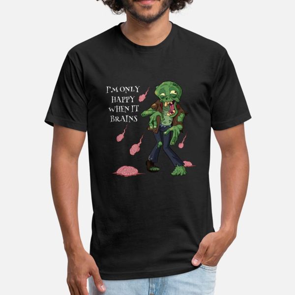 i am only happy when it brains, funny zombie desig t shirt men printing cotton o-neck gents loose comical summer style standard shirt
i am only happy when it brains, funny zombie desig t shirt men printing cotton o-neck gents loose comical summer style standard shirt