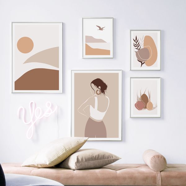 abstract natural mountain plant sun girl wall art canvas painting nordic posters and prints wall pictures for living room decor
abstract natural mountain plant sun girl wall art canvas painting nordic posters and prints wall pictures for living room decor