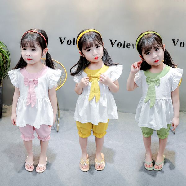 2pcs brand set newborn girl clothes cute big bow vest flower skirt baby summer beach streetwear, White
2pcs brand set newborn girl clothes cute big bow vest flower skirt baby summer beach streetwear, White