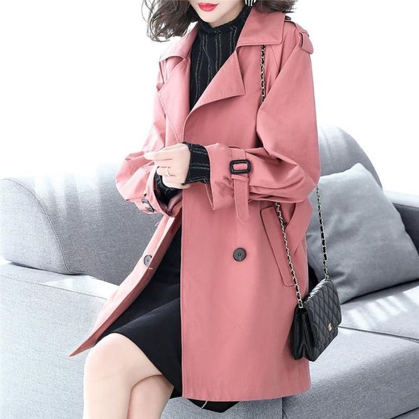 women's trench coats female coat fashion belt double breasted autumn windbreaker women solid color wild casual plus size, Tan;black
women's trench coats female coat fashion belt double breasted autumn windbreaker women solid color wild casual plus size, Tan;black