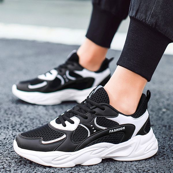 2020 new mesh men's casual shoes lace-up running shoes lightweight comfortable breathable sports casual zapatillas hombre, Black
2020 new mesh men's casual shoes lace-up running shoes lightweight comfortable breathable sports casual zapatillas hombre, Black