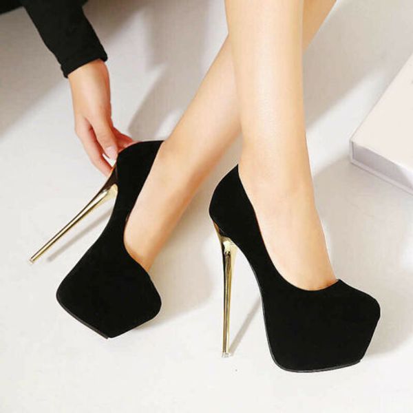 womens super 16cm high heels peep toe platform shoes clubwear sandals pumps, Black
womens super 16cm high heels peep toe platform shoes clubwear sandals pumps, Black