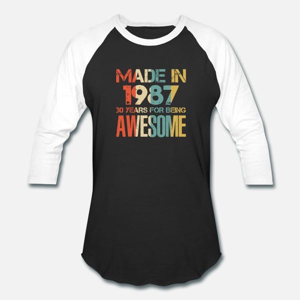 made in 1987 31 years of awesomeness t shirt men printing cotton round neck fit sunlight fashion spring autumn vintage shirt
made in 1987 31 years of awesomeness t shirt men printing cotton round neck fit sunlight fashion spring autumn vintage shirt
