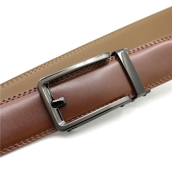 automatic buckle genuine leather belt men's black cow leather belts for men business 3.4cm width male designer automatic buckle, Black;brown 
automatic buckle genuine leather belt men's black cow leather belts for men business 3.4cm width male designer automatic buckle, Black;brown