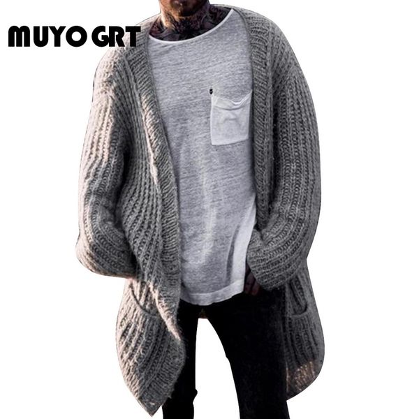 men's sweaters muyogrt knitted cardigan men long style oversize coat 2021 streetwear sweater jacket casual winter clothes, White;black
men's sweaters muyogrt knitted cardigan men long style oversize coat 2021 streetwear sweater jacket casual winter clothes, White;black