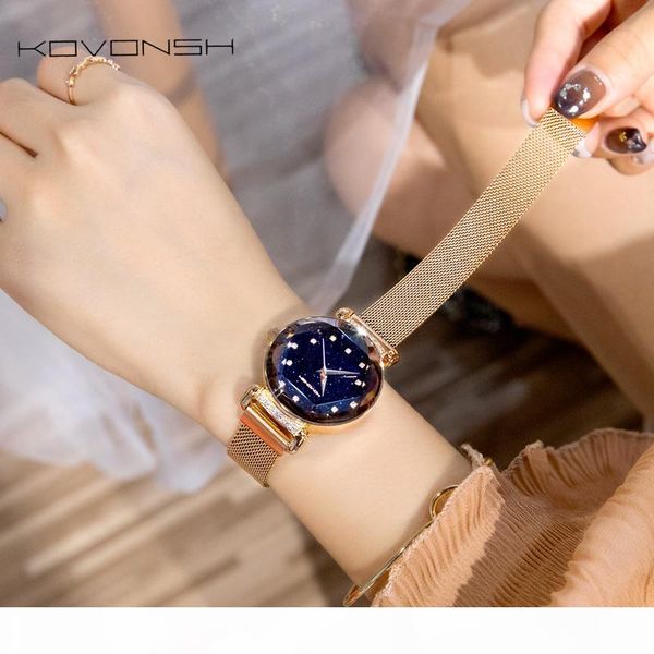 kovonsh fashion women watches lady watch mesh belt magnetic strap dress women watch luxury quartz watches gifts dropshipping s924, Slivery;brown
kovonsh fashion women watches lady watch mesh belt magnetic strap dress women watch luxury quartz watches gifts dropshipping s924, Slivery;brown