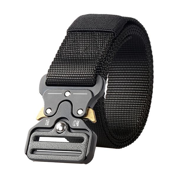new tactical belt nylon marine corps men's training belt metal multifunctional buckle outdoor sports hook, Black;brown
new tactical belt nylon marine corps men's training belt metal multifunctional buckle outdoor sports hook, Black;brown