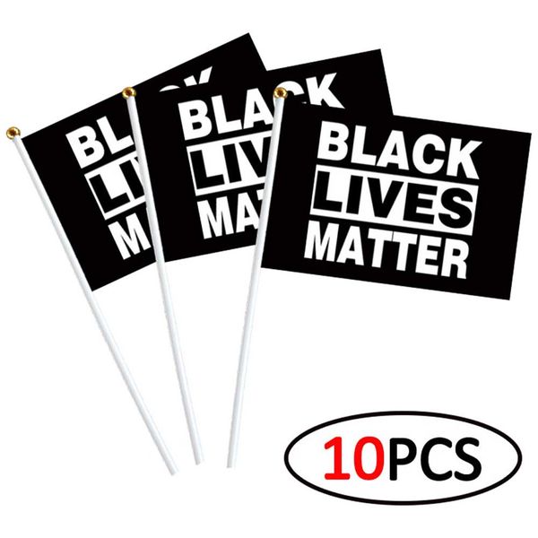 10pcs black lives matter peace protest lightweight hand flag outdoor banner 
10pcs black lives matter peace protest lightweight hand flag outdoor banner