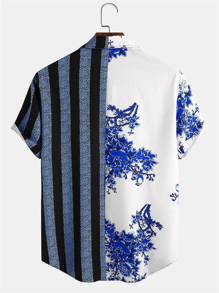 designer shirt loose striped floral printed panelled turndown collar single breasted shisrs casual mens clothing dropshipping summer male, White;black
designer shirt loose striped floral printed panelled turndown collar single breasted shisrs casual mens clothing dropshipping summer male, White;black