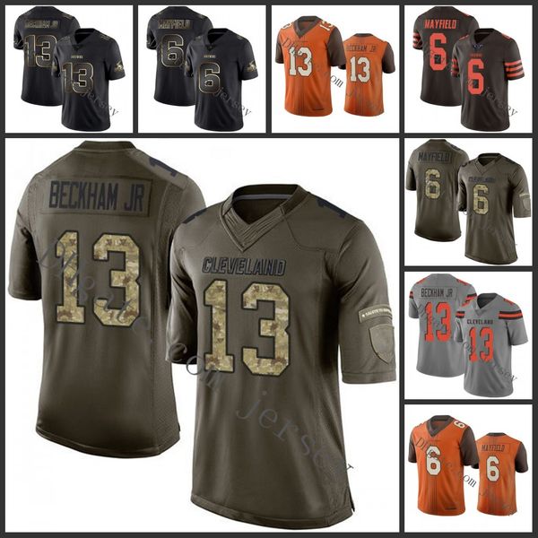 cleveland browns green 13 odell beckham jr 6 baker mayfield brown nfl men women youth jersey, Black;red
cleveland browns green 13 odell beckham jr 6 baker mayfield brown nfl men women youth jersey, Black;red