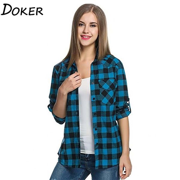 2020 autumn winter plaid shirt thin coat women turn-down collar long sleeve loose vintage office shirts plus size blouse, White
2020 autumn winter plaid shirt thin coat women turn-down collar long sleeve loose vintage office shirts plus size blouse, White