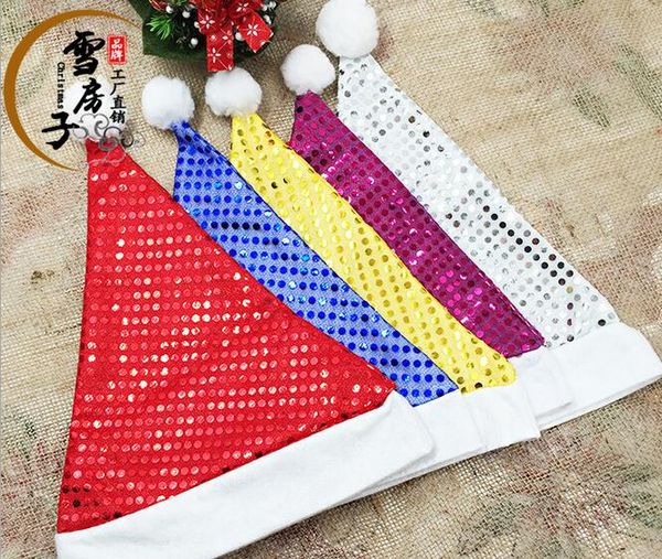 10pcs/lot gold sequins christmas hats aldut santa hats for chiristmas party props santa claus christmas decorations
10pcs/lot gold sequins christmas hats aldut santa hats for chiristmas party props santa claus christmas decorations
