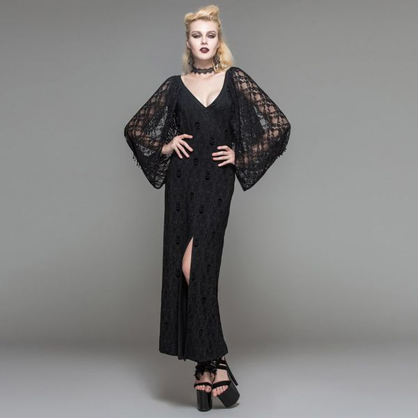 casual dresses devil fashion gothic women deep v-neck long dress visual kei steampunk dark tassel sleeve draped, Black;gray
casual dresses devil fashion gothic women deep v-neck long dress visual kei steampunk dark tassel sleeve draped, Black;gray