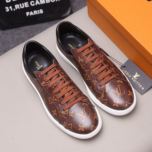 premium luxury mens designer shoes classic floral leather sneakers flat shoes casual lace up with boxes and cards, Black
premium luxury mens designer shoes classic floral leather sneakers flat shoes casual lace up with boxes and cards, Black
