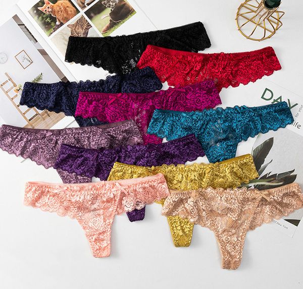 Women Sexy Lace Underwear Ladies Casual Sexy Breathable Solid Color Low Waist Panties Womens Hot Sale Underwears 10 Colors Top Quality
Women Sexy Lace Underwear Ladies Casual Sexy Breathable Solid Color Low Waist Panties Womens Hot Sale Underwears 10 Colors Top Quality