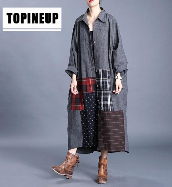 spring 2020 women's retro loose plaid stitching bat sleeve plus size irregular windbreaker, Tan;black
spring 2020 women's retro loose plaid stitching bat sleeve plus size irregular windbreaker, Tan;black