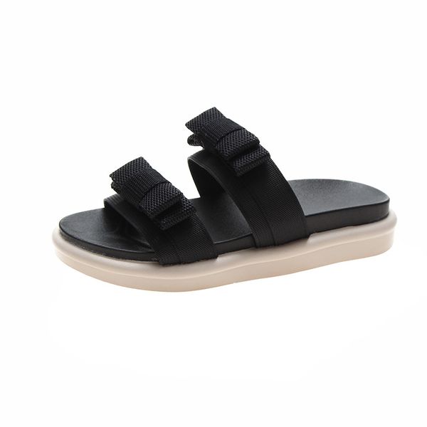 2020 summer new trendy wild soft face soft bottom bowknot female plus size slippers, Black
2020 summer new trendy wild soft face soft bottom bowknot female plus size slippers, Black