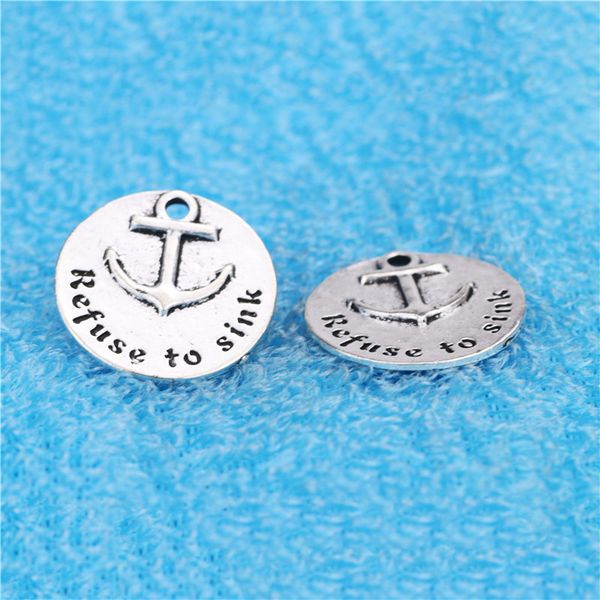 100pcs refuse to sink charm pendant 25mm pendant engraved antique silver for diy craft jewelry making, Bronze;silver
100pcs refuse to sink charm pendant 25mm pendant engraved antique silver for diy craft jewelry making, Bronze;silver