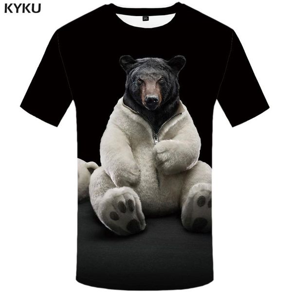 kyku bear tshirt men animal t shirt punk rock funny t shirts hip hop tee 3d t-shirt black cool mens clothing summer 2020 new, White;black
kyku bear tshirt men animal t shirt punk rock funny t shirts hip hop tee 3d t-shirt black cool mens clothing summer 2020 new, White;black