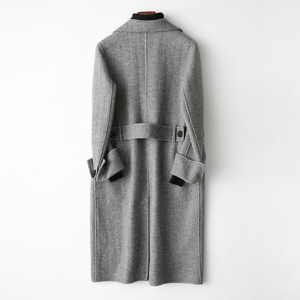 women's wool & blends fashion sided coat women autumn winter female jacket long double breasted coats 2021 88105 wyq1501, Black
women's wool & blends fashion sided coat women autumn winter female jacket long double breasted coats 2021 88105 wyq1501, Black