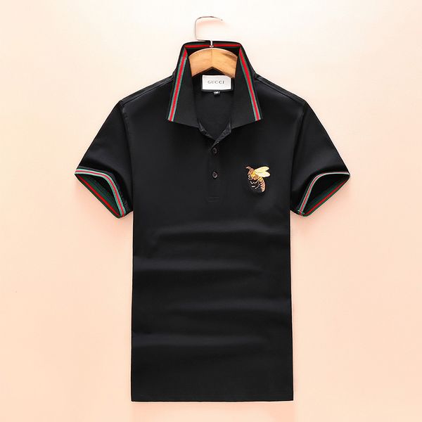 men polo shirts short sleeve casual polo shirt bee floral embroidery mens polos shirt clothes m-3xl, White;black
men polo shirts short sleeve casual polo shirt bee floral embroidery mens polos shirt clothes m-3xl, White;black