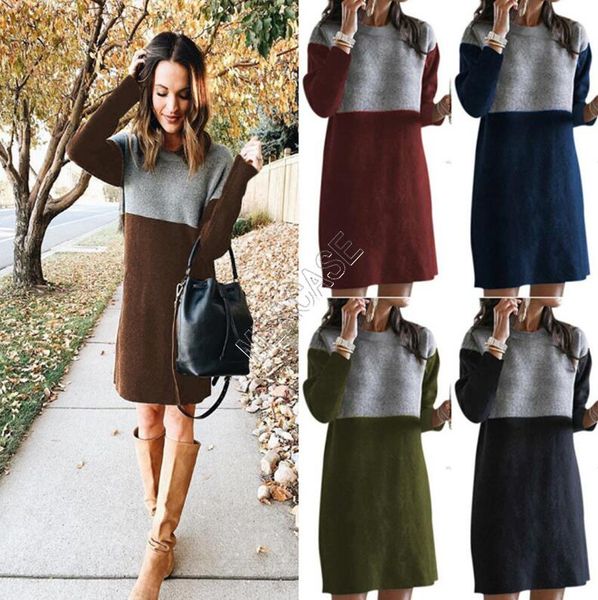 2020 winter clothes women's sweater new style spliced skirt loose large round neck long sleeve women dress 5 color boutique s-3xl saled, White
2020 winter clothes women's sweater new style spliced skirt loose large round neck long sleeve women dress 5 color boutique s-3xl saled, White