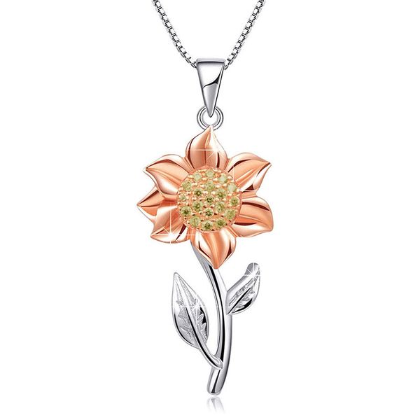 fashion sunflower necklace for women rose gold/yellow gold color statement pendant necklace wedding jewelry gifts dropshipping, Silver
fashion sunflower necklace for women rose gold/yellow gold color statement pendant necklace wedding jewelry gifts dropshipping, Silver