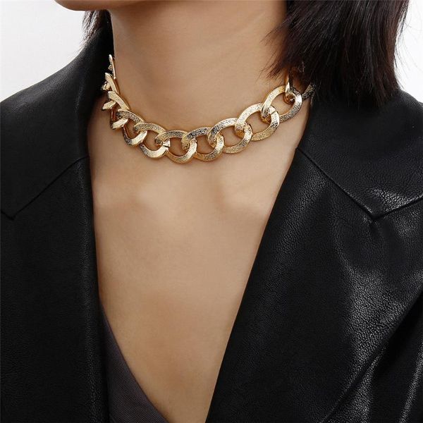 matter gold color necklace for women punk thicken twisted cuban link chain choker neckalce fashion lovers hip-hop rock collar, Silver
matter gold color necklace for women punk thicken twisted cuban link chain choker neckalce fashion lovers hip-hop rock collar, Silver