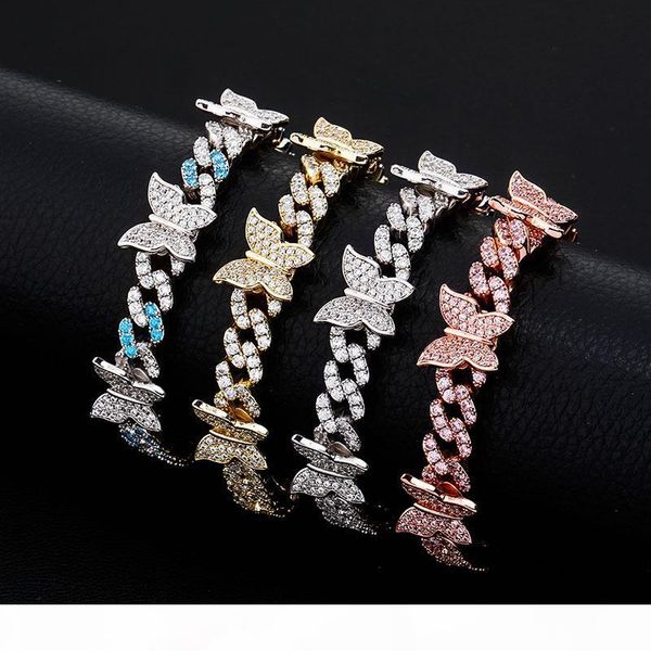 butterfly jewelry 3 colors available 8mm selling bling bling cz iced out cuban chain butterfly bracelet, Black
butterfly jewelry 3 colors available 8mm selling bling bling cz iced out cuban chain butterfly bracelet, Black