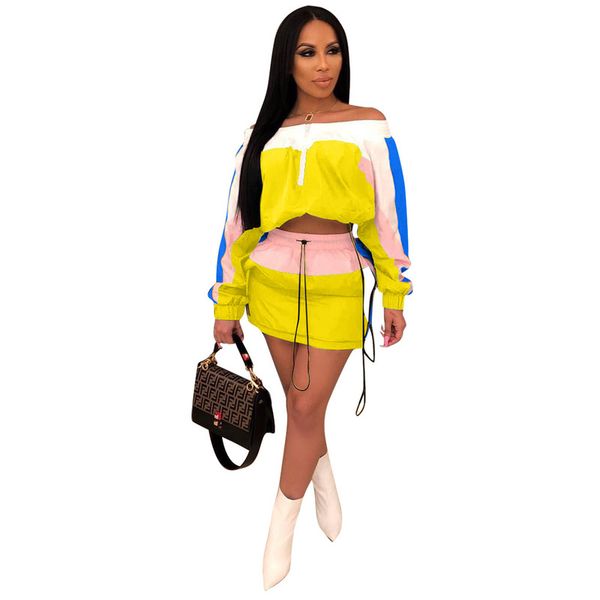 fqlwl casual two piece set summer dress women long sleeve short dress patchwork colorful off shoulder club party dresses, Gray
fqlwl casual two piece set summer dress women long sleeve short dress patchwork colorful off shoulder club party dresses, Gray