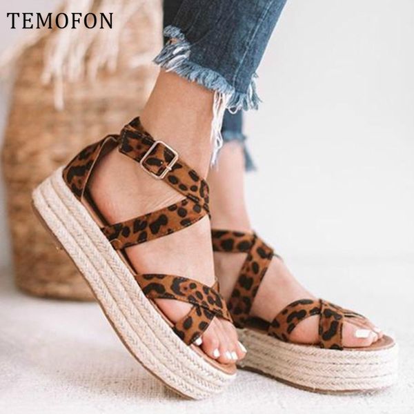 temofon gladiator women ladies platform sandals ankle strap summer black leopard high heel wedges shoes new hvt806 y200620
temofon gladiator women ladies platform sandals ankle strap summer black leopard high heel wedges shoes new hvt806 y200620